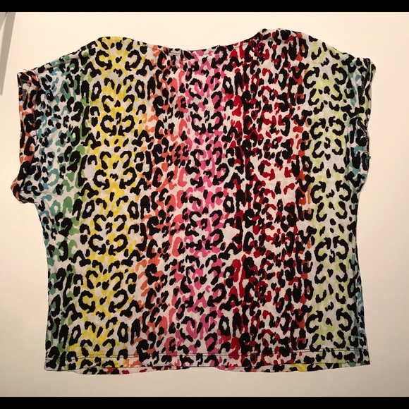 Forever 21 Multicolor Leopard Cat Print Blouse – Soft, Size S/P - Picture 7 of 7
